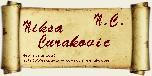 Nikša Curaković vizit kartica